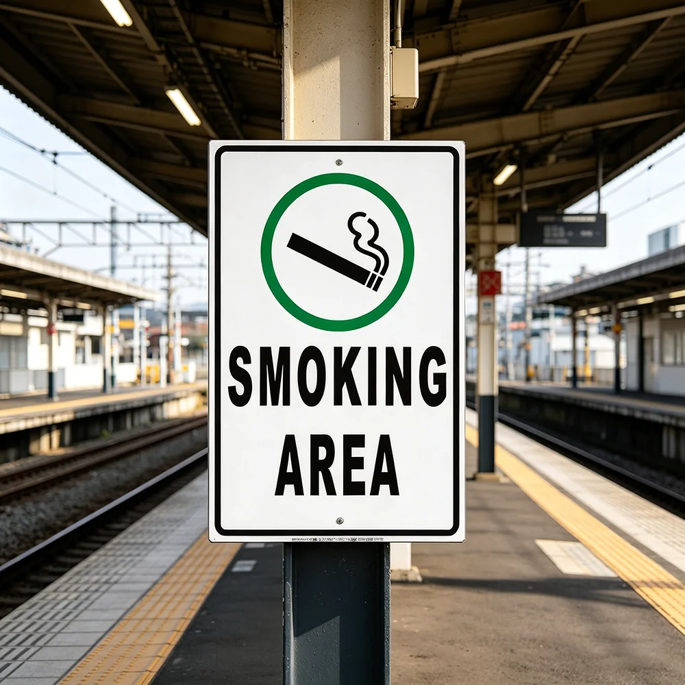 Safety Sign Smoking Vaping All - Vaping Store recension och pris